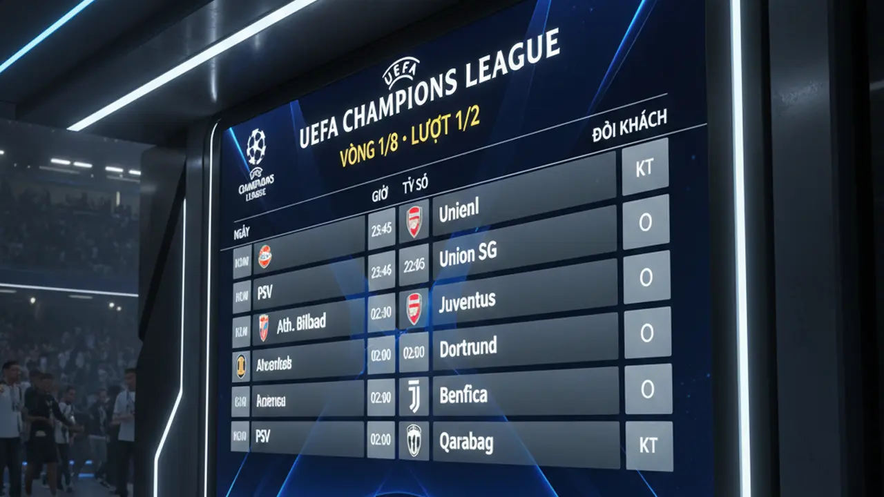 🗓️ Lịch Thi Đấu UEFA Champions League 2025/26 – Vòng Loại & Vòng Bảng