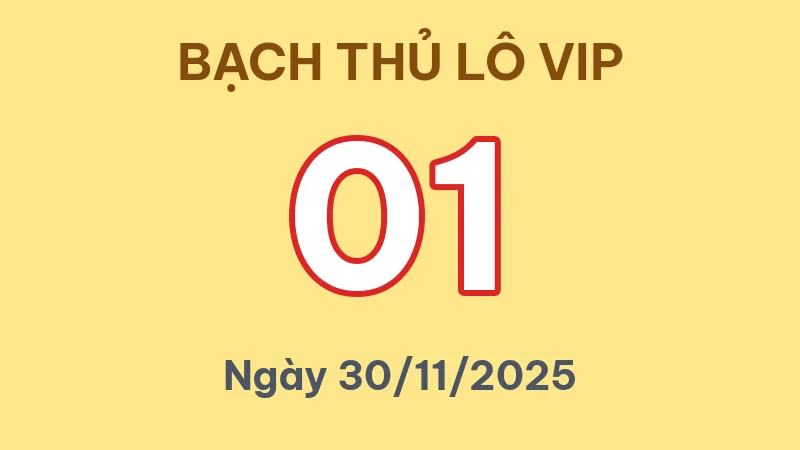 Soi Cầu Bạch Thủ Lô Hôm Nay 30/11/2025 – Chốt 1 Con Duy Nhất