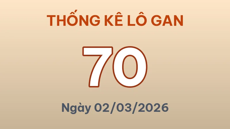 Thống Kê Lô Gan Miền Bắc Hôm Nay 02/03/2026 – Top 10 Cặp Số Lì Nhất